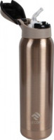 Термобутылка с трубочкой, 500мл, вакуумн клапан, сталь, бронзовый 323496 Ecos