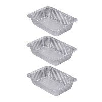 Набор алюминиевых форм для приготовления тм VETTA, алюминий, 22х15,5х4,5см, дно 18x11,5см, 1050мл, L