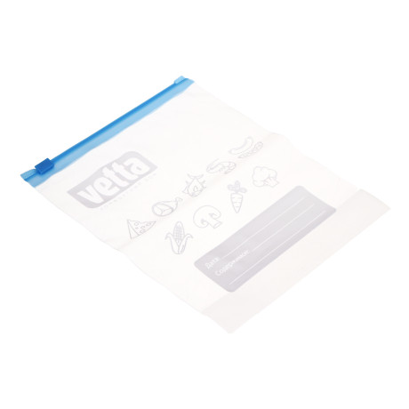 VETTA Пакеты с замком-слайдером,10шт, 18х22см, устойчивое дно, 1,5л, 50мкм, полиэтилен