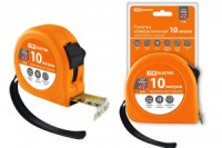 TDM Рубин рулетка 10 м 3 фиксатора, обрезин. корпус, магнит. шир.25мм (6!) SQ1018-0108