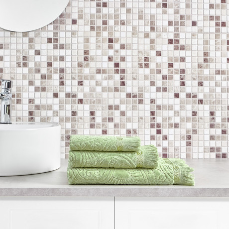 PROVANCE Эвкалипт Полотенце махровое, 100% хлопок, 50х90см, 450гр/м, зеленый