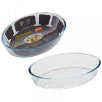 Форма д/выпечки CRISTALLINO овал 1,6л, 25,8*17,9*6см(кратно 12шт!!!) боросиликат.стекло 5563 Mallony