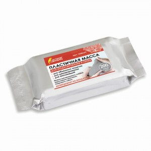 Паста (масса) для моделирования и лепки ОСТРОВ СОКРОВИЩ, отвердевающая, 200 г, серая, 228653