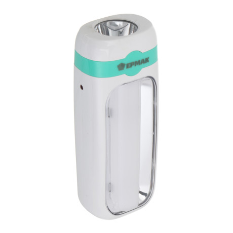 Фонарь-светильник тм ЕРМАК, LED, 2 режима, 1200мАч, пластик, 130х50х37 мм, тип питания 220 В