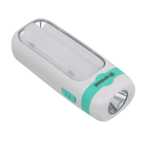 Фонарь-светильник тм ЕРМАК, LED, 2 режима, 1200мАч, пластик, 130х50х37 мм, тип питания 220 В