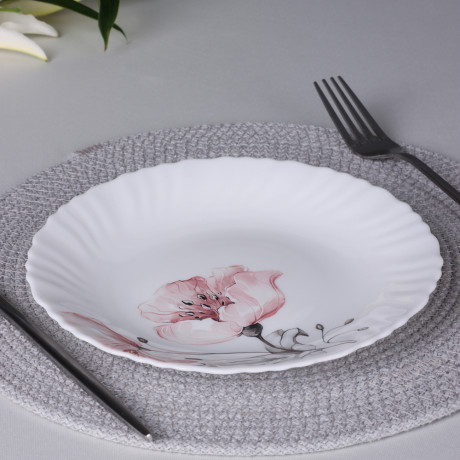 MILLIMI Роселла Тарелка десертная, опаловое стекло, 19см