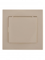 Lezard RAIN роз. СУ 1 мест. крем, земля, керамика, крышка (корпус PC) 703-0303-123