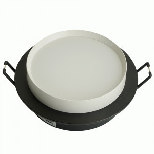 Feron cв-к встр. под лампу GX53, черный/белый, круг 110х40мм DL507 51352