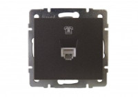 Lezard RAIN мех. роз. телеф. СУ 1 мест. черный графит матовый (корпус PC) 703-4188-137