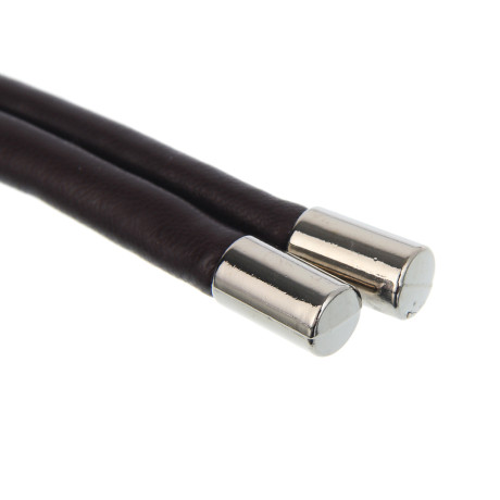 ЮL Ремень шнур, ПУ, металл, ширина 0,8см, длина 260см, 2 цвета, РЖ25-03