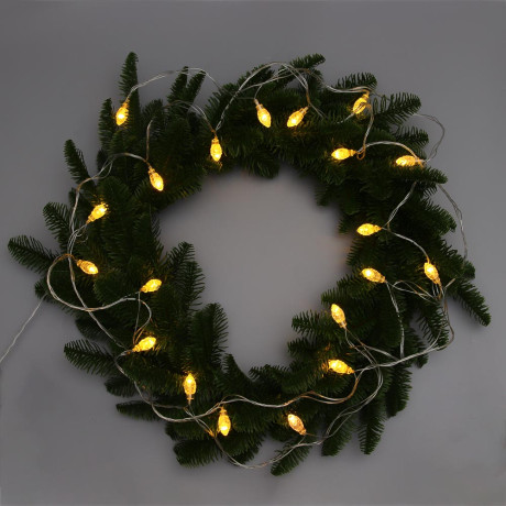 СНОУ БУМ Гирлянда эл. вьюн 4м, 20LED, шампань, постоянное свечение, ПВХ прозрачный, 220В