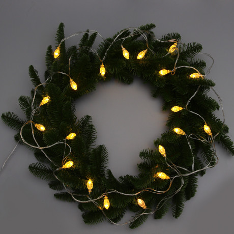 СНОУ БУМ Гирлянда эл. вьюн 4м, 20LED, шампань, постоянное свечение, ПВХ прозрачный, 220В