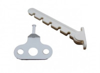 Ограничитель открывания окна Скобис пластик.гребенка белая 5 позиц. (50,10!!!)