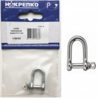 Скоба такелажная оцинкованная 5 (1 шт BL) (цена за шт) НАКРЕПКО 119101