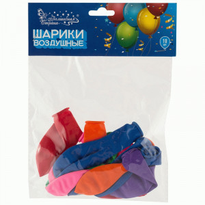 Шарики воздушные 25см (10шт/уп, цена за уп) (кратность 12!!!) 7152 Волшебная страна