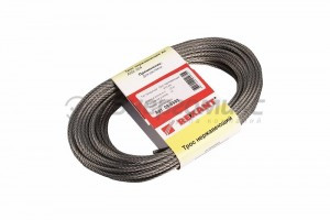 Трос нержавеющий d=d=3мм, моток 20 метров REXANT, 09-5503