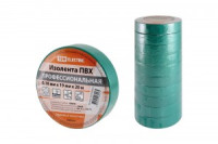 TDM Изолента 19/20 ПВХ профессиональная 0,18х19мм Зеленая 20м (10!) SQ0526-0064