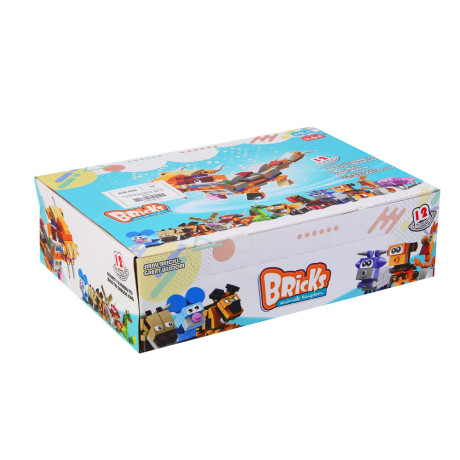 ИГРОЛЕНД Конструктор "Зодиак" 12 в 1, 12,5х3,5х7,5 см, ABS, 12 видов