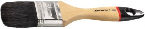 Кисть плоская STAYER  "UNIVERSAL-EURO", чёрная натуральная щетина, деревянная ручка, 50мм (12!!!)