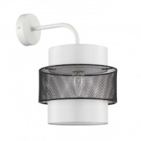 LUMION 8002/1W MODERNI LN25 бел., черн. мет./мет., текстиль Бра Е27 60W 220V ANIMAISA