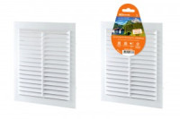 TDM вент. решетка неразъемная 170х250мм с москитной сеткой, бел. (10!) (РФ) SQ1807-0089