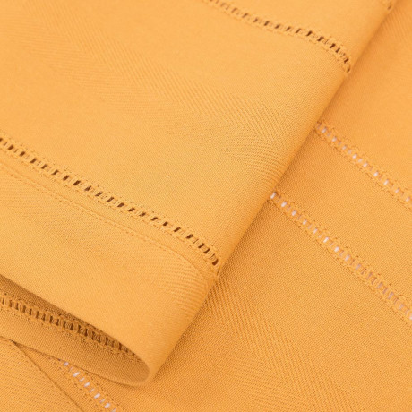 BY COLLECTION Стэйн Дорожка декоративная, 35х140см, 100% хлопок, горчица