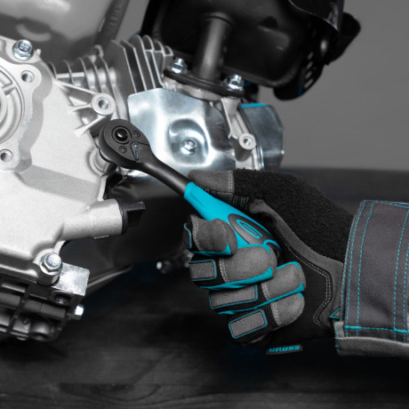 Ключ-трещотка 1/4", CrV, 72 зуба, с быстрым сбросом Gross