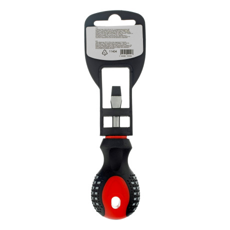 Отвертка Fusion, SL6 х 38 мм, CrV, трехкомпонентная рукоятка "Anti slip" Matrix