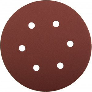 Круг шлифовальный ЗУБР "МАСТЕР" универс, абразив бумага на велкро основе, 6 отверст, Р600, 150мм,5шт