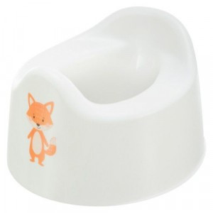 Горшок детский с декором 275x254x170мм белый 431333016 Бытпласт