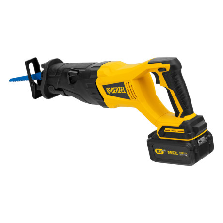 Пила сабельная аккумуляторная бесщет BRC-120, 18В Li-Ion Denzel