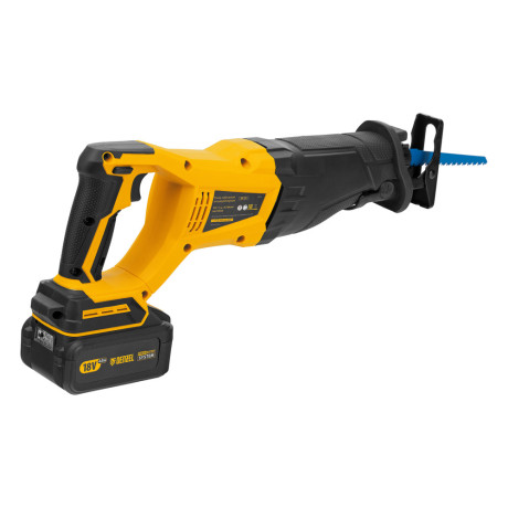 Пила сабельная аккумуляторная бесщет BRC-120, 18В Li-Ion Denzel