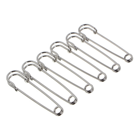 Набор английских булавок 6шт, металл, 70мм