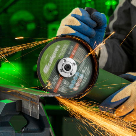 Круг отрезной по металлу, 125 х 1,0 х 22,2 мм, 84%A+16%B, в метал.банке, 10 шт. Сибртех