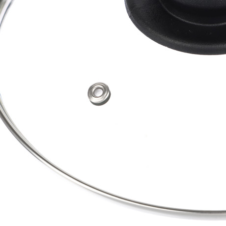 Крышка стеклянная 20см с метал.ободком в сборе