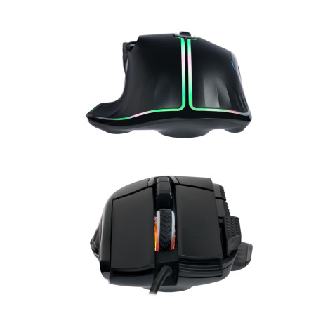 BY Игровая мышь проводная Saiga 12000dpi,9D,PMW3360,RGB,220см