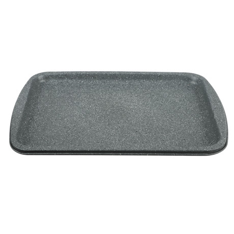 SATOSHI Буко Противень плоский, 36,5х27х1,7см, угл.сталь, антипригарное покрытие "Мрамор"
