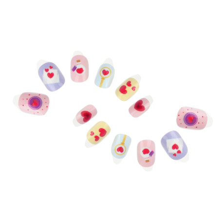 ЮНИLOOK Набор накладных самоклеящихся ногтей, детский, 24шт, 6 дизайнов