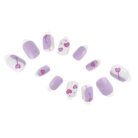 ЮНИLOOK Набор накладных самоклеящихся ногтей, детский, 24шт, 6 дизайнов