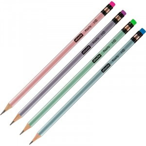 Карандаш чернографитный Attache Pearly HB, ласт, трехгр, дерево, в асс Арт.1706394