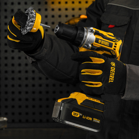 Щетка для дрели, 65 мм, Чашка, со шпилькой, нержавеющая крученая проволока Denzel