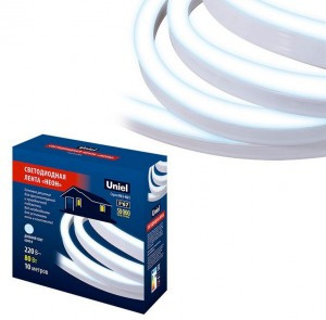 Uniel комплект ул. св/д ленты неон 10м 6500K, сет. шнур 1,5м  IP67 ULS-N21 10M/6500K/1.5M IP67