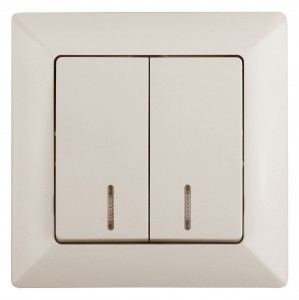 ЭРА Intro Solo выкл. 2 кл.(инд.) 10А, сл.кость 4-105-02 53594