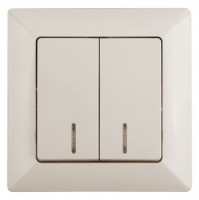 ЭРА Intro Solo выкл. 2 кл.(инд.) 10А, сл.кость 4-105-02 53594