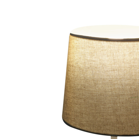 Светильник переносной настольный BY Эльбург, 34см, E14, 40Вт, 230В бамбук, металл, текстиль, серый