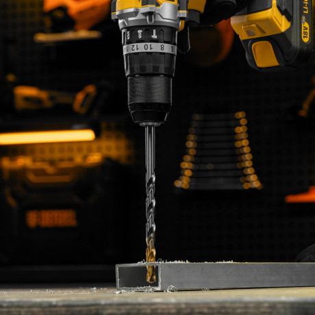 Сверло спиральное по металлу 9 х 175 мм, Р6М5, Golden Tip, удлиненное Denzel