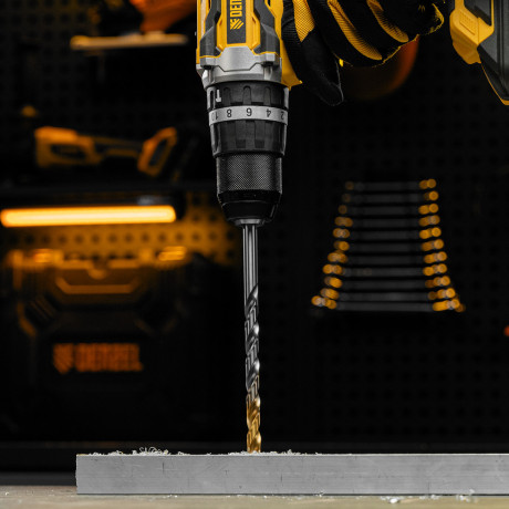 Сверло спиральное по металлу 9 х 175 мм, Р6М5, Golden Tip, удлиненное Denzel