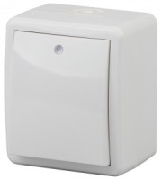 ЭРА Эксперт выкл. ОУ 1 кл. 10A бел. IP54, инд. 11-1402-01 (1/16/160)