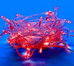 Гирлянда-нить 50LED красный 5м., провод прозр. ULD-S0500-050/DTA RED IP20 Uniel