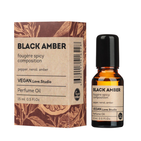 Парфюмерное масло Vegan.Love.Studio, Black Amber, 15 мл
